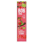 Snack Stripe Apfel-Erdbeere, ohne Zuckerzusatz, glutenfrei, 14 g – Bob Snail – Eco-Snack