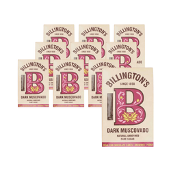 SET 10 x Dunkler Muscovado-Rohrzucker 500 g