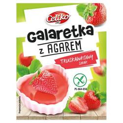 Gelee mit Erdbeergeschmack und Agar Celiko ohne Gluten 45 g