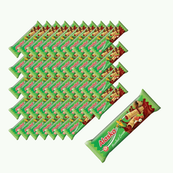 SET 48 x Mais-Hörnchen mit Cremefüllung - Haselnuss NON-GL. 18 g