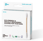 Weiße Bambus-Wattestäbchen, 100 Stück – The Humble