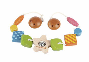 Hölzerne Kinderwagenkette Stern 56 cm FSC – EverEarth