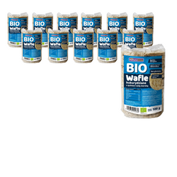 SET 12 x Mais-Vollkornwaffeln mit Quinoa und Meersalz BIO 100 g - Naturavena