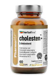 Kapseln für einen normalen Cholesterinspiegel (Cholesten+) glutenfreies Nahrungsergänzungsmittel 60 Stück. - Pharmovit (Herballine)