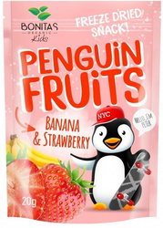 Gefriergetrocknete Banane und Erdbeere BIO 15 g
