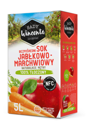 Naturtrüber Apfel- und Karottensaft 5L