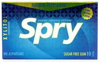 Glutenfreier Kaugummi mit Pfefferminzgeschmack und Xylitol 10 Stück (12 g)