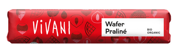 Vollmilchschokoladentafel mit Nougatfüllung und Waffelstückchen BIO 40 g - Vivani