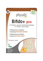 Kapseln zur Unterstützung der Darmflora (Bifido+ pro) Nahrungsergänzungsmittel 30 Stück – Physalis