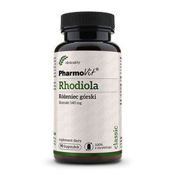 Rhodiola rhodiola extract (140 mg) glutenfreies Nahrungsergänzungsmittel 90 Kapseln - Pharmovit