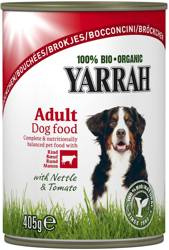 Adult Hundefutter mit Rindfleisch, Brennnessel und Tomate BIO 405 g - Yarrah