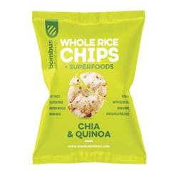 Vollkornreis-Chips mit Chia und Quinoa glutenfrei 60 g - Bombus