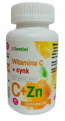 Vitamin C + Zink Nahrungsergänzungsmittel 60 Tabletten - Santini