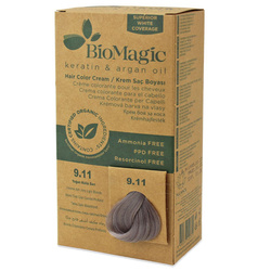 Haarfärbemittel intensive Asche sehr hellblond (9.11) 250 g - BIOMAGIC