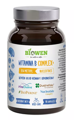Vitamin B-Komplex+ Nahrungsergänzungsmittel 90 Kapseln - Biowen