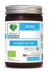 Jod (150 mcg) Nahrungsergänzungsmittel 100 Tabletten BIO - BeOrganic