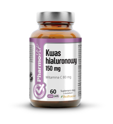 Hyaluronsäure Nahrungsergänzungsmittel 60 Kapseln 33,78 g (Clean Label) - Pharmovit