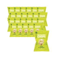 SET 24 x Vollkorn-Reis-Chips mit Chia und Quinoa FREI VON GARANTIEN. 60 g