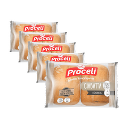 SET 5 x  Ciabatta (glutenfreie Brötchen) 120 g - Proceli