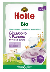 Glutenfreier glutenfreier Heidelbeer-Bananenmilch-Reisbrei ab 6 Monaten BIO 200 g - Holle