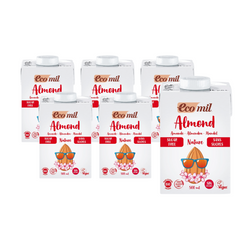 SET 6 x Glutenfreier zuckerfreier Mandeldrink BIO 500 ml