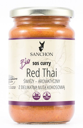Rote thailändische vegane glutenfreie Currysauce bio 340 g - SANCHON