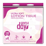 Bambus-Feuchttücher mit Aloe Vera und Glyzerin (4 x 100 Stück) 400 Stück – Gentle Day