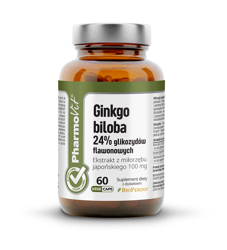 Ginkgo biloba Nahrungsergänzungsmittel 60 Kapseln 19,98 g - Pharmovit (Clean Label)