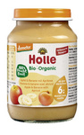 Apfel-Banane-Aprikose, glutenfrei, ab dem 6. Monat, Demeter BIO, 190 g Glas – Holle