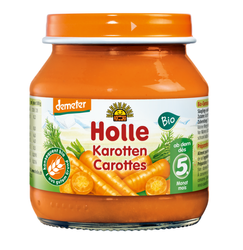 Glutenfreies Möhrenpüree ab 5 Monaten Demeter BIO 125 g (Glas) - Holle