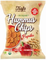 Glutenfreie Kichererbsenchips mit Paprikageschmack BIO 75 g