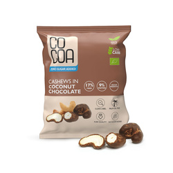 Cashewnüsse in Kokosnussschokolade ohne Zuckerzusatz bio 70 g - COCOA