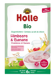 Glutenfreier Himbeer-Bananenmilch-Reisbrei ab 6 Monaten BIO 200 g - Holle