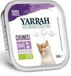 Yarrah Bio Katzenfutter, Huhn- und Putenstückchen mit Aloe Vera, 100 g
