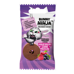 Apfel-Himbeer-Schwarze Johannisbeer-Geschmack Frucht-Snack 15 g - Häschen Ninja