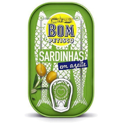Portugiesische Sardinen in Olivenöl 120 g (84 g) - Bon Appetit (Bom Petisco)