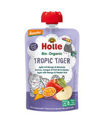 Bio-Tropenmus „Tiger“ (Apfel-Mango-Maracuja) ohne Zuckerzusatz 100 g – Holle