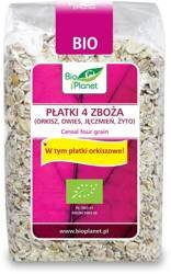 Flocken 4 Getreidearten (Dinkel, Hafer, Gerste, Roggen) BIO 300 g