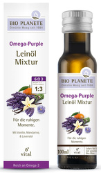 Omega lila - Leinölmischung (Mandarine, Vanille, Lavendel) bio 100 ml - Bio Planete