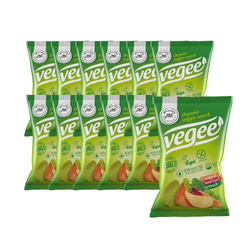 SET 12 x Vegee glutenfreie Gemüsechips BIO 85 g