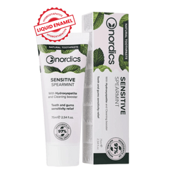 Remineralisierende Zahnpasta sensitive mit flüssigem Zahnschmelz 75 ml - NORDICS