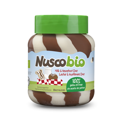 Erdnuss-Kakao-Milch-Duo Creme bio 400 g - NUSCOBIO