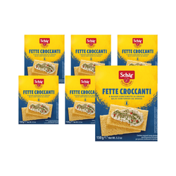 SET 6 x Fette Croccanti - glutenfreies Knäckebrot 150 g - Schar