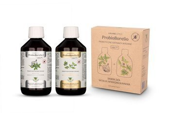 Glutenfreies probiotisches Nahrungsergänzungsmittel mit Kräuterextrakt ProbioBorelio bio (2 x 300 ml) 600 ml - Joy Day