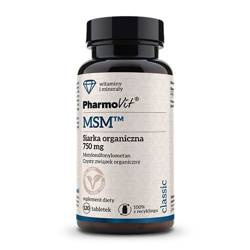 MSM organischer Schwefel (750 mg) Nahrungsergänzungsmittel 120 Tabletten - Pharmovit