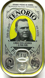 Premium-Thunfischfilets in Olivenöl mit Zitrone und Piri-Piri-Paprika 120 g (78 g) - Bon Appetit (Tenorio)