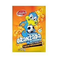 Orangen-Brausepulver mit Orangengeschmack 17 g