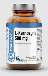 L-Carnosin Nahrungsergänzungsmittel (500 mg) glutenfrei 60 Kapseln - Pharmovit (Clean Label)