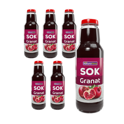 SET 6 x Granatapfelsaft 100% natürlich 750 ml