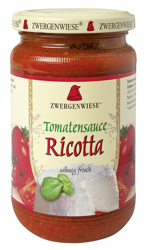 Glutenfreie Tomatensauce mit Ricotta BIO 350 g